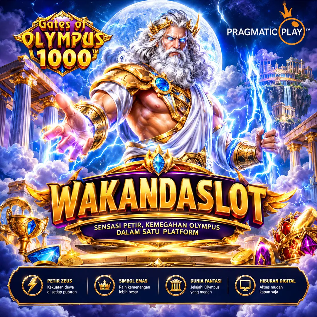 WAKANDASLOT Gates of Olympus 1000 Zeus Banner